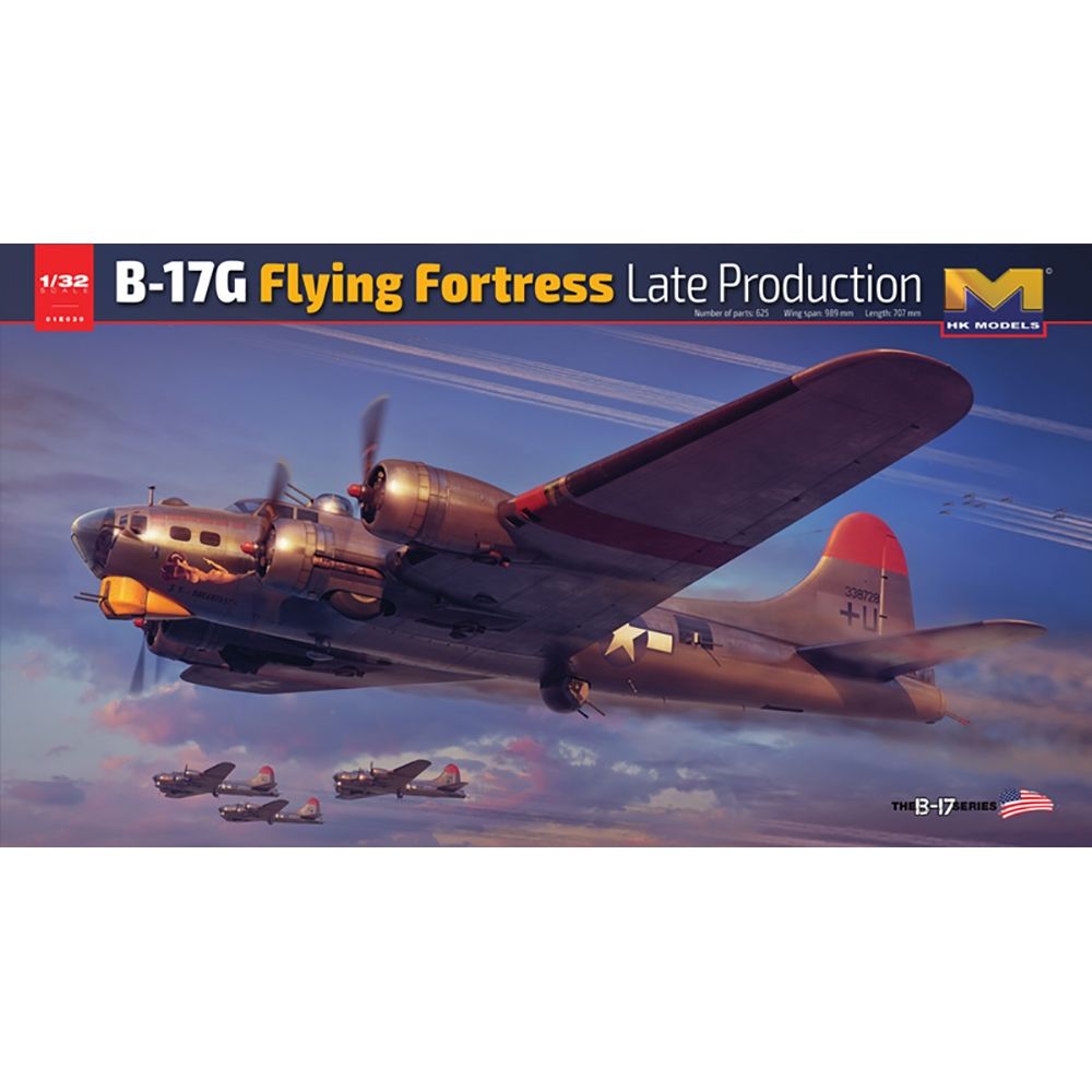 HK Models USAAF B-17G Flying Fortress Late Production Bomber Aircraft PKHK01E30