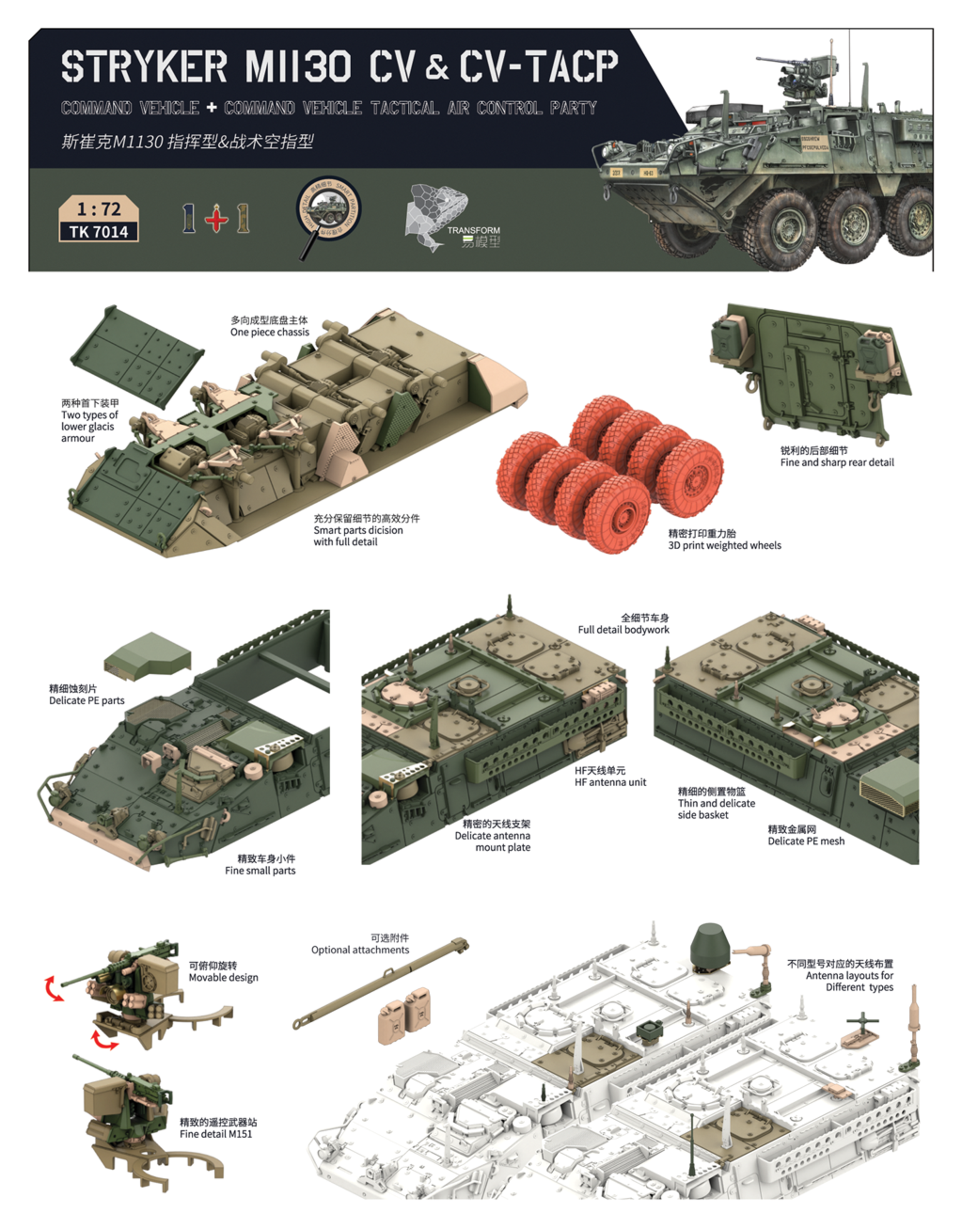 TK7014 Stryker M1130 CV & CV-TACP - 2 kits