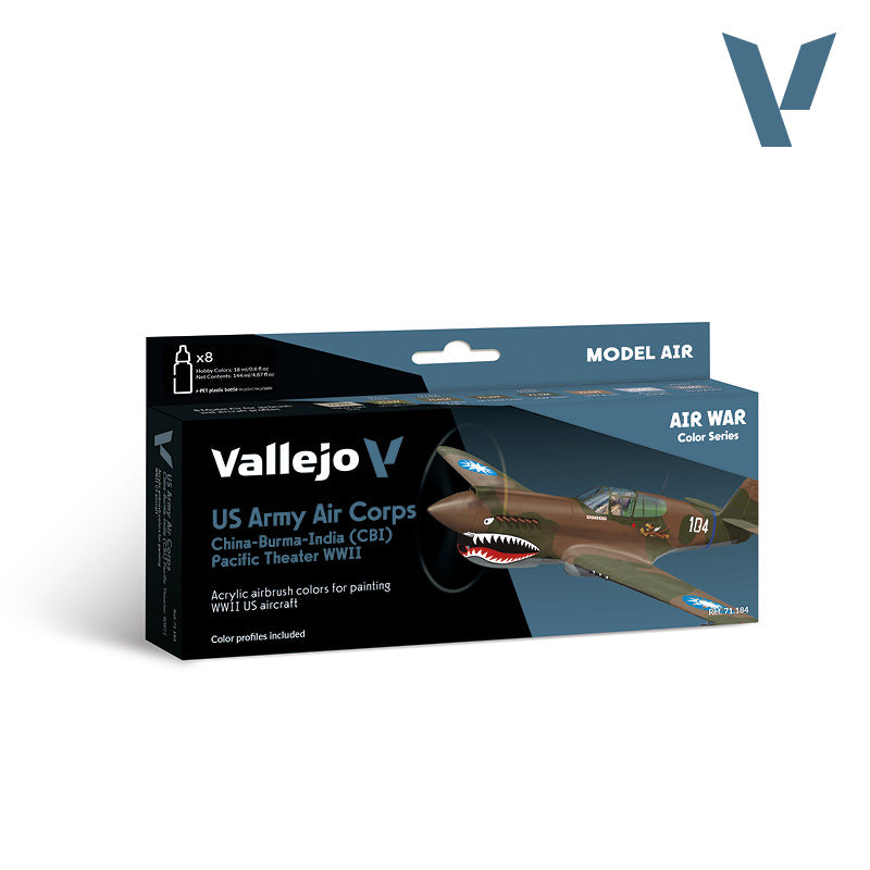 AV Vallejo Model Air Set - US Air Corps Pacific WWII (x8)