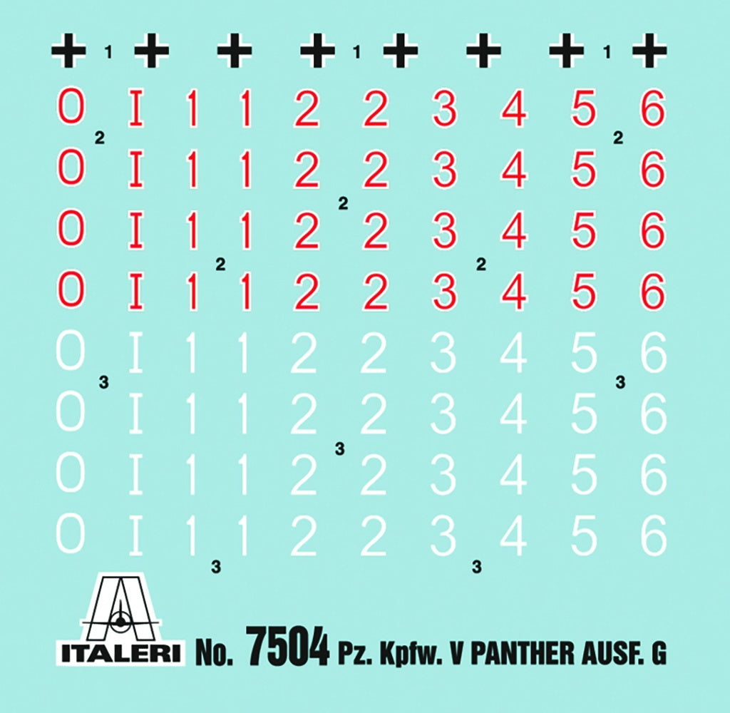 Italeri Pzkpfw.V Panther Ausf G 2 X Fast Assembly 7504