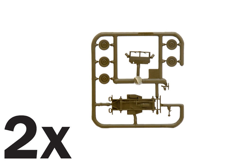 Italeri 1/4 Ton 4X4 Truck (2 Fast Assembley Models) 7506