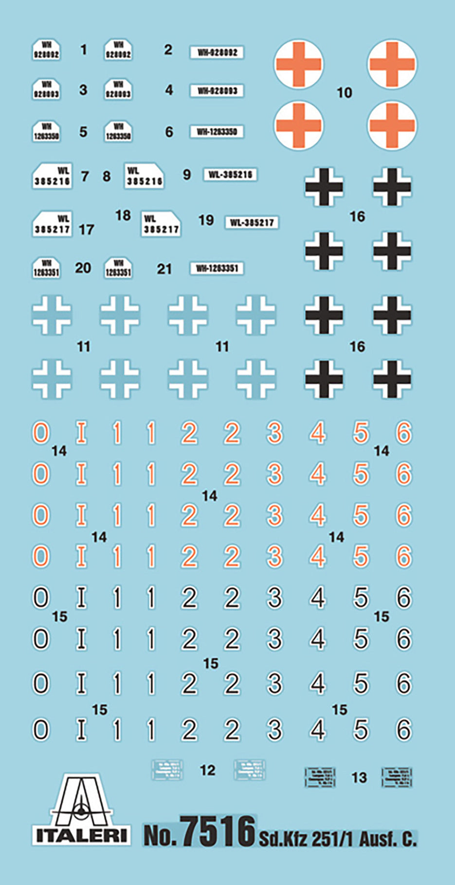 Italeri Sd.Kfz.251/1 Ausf D 2 X Fast Assembly 7516