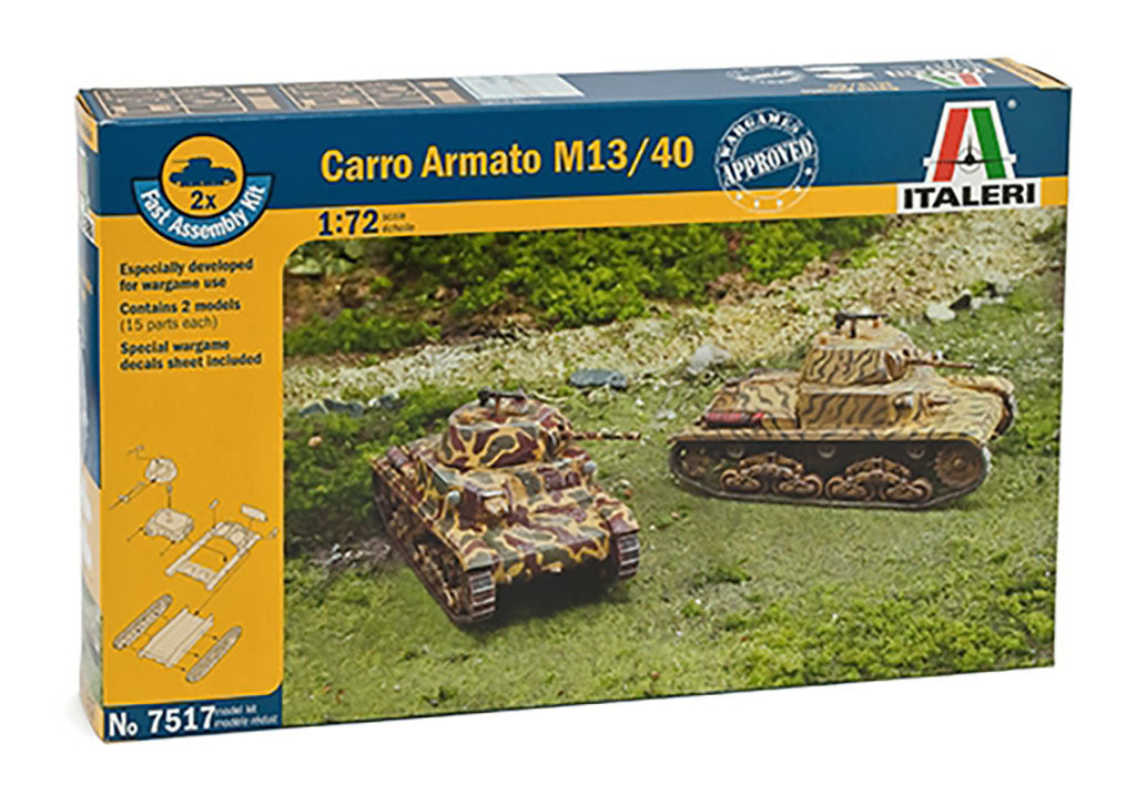 Italeri Carro Armato M13/40 (2 Fast Assembly Mod.) 7517