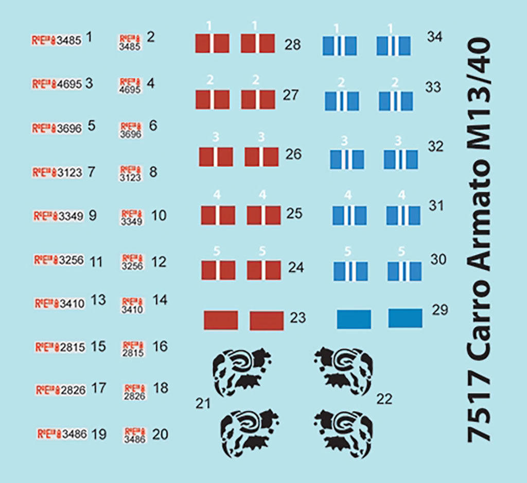 Italeri Carro Armato M13/40 (2 Fast Assembly Mod.) 7517