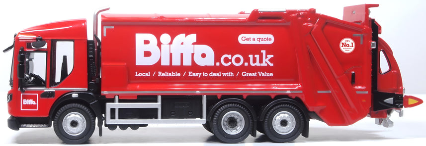 Oxford Diecast Dennis Eagle Olympus Refuse Truck Biffa OD76DE001 - OO Gauge
