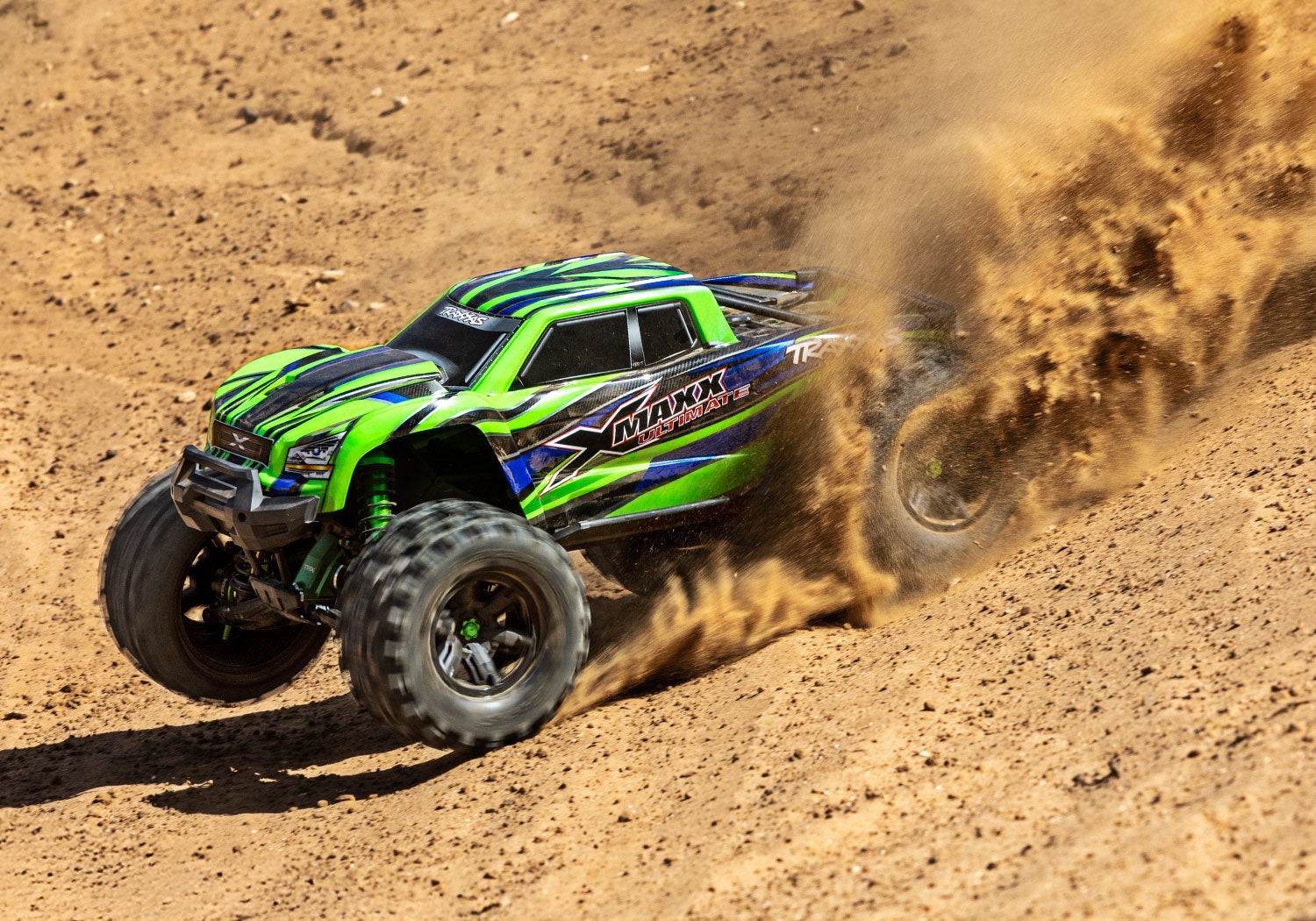 Traxxas Body, X-Maxx Ultimate, green (painted, decals applied) (assembled - TRX7868-GRN