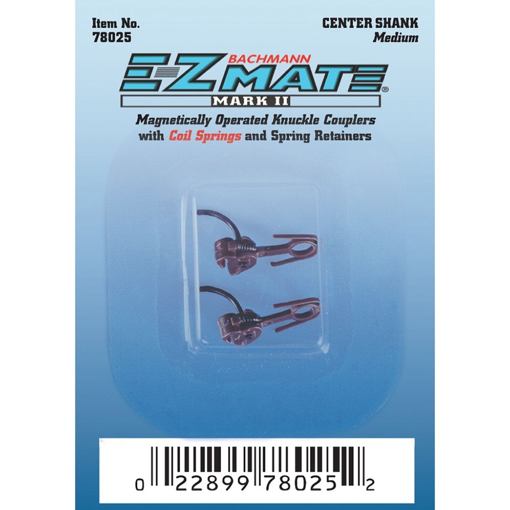 Bachmann USA EZ Mate MkII Mag Knuckle Center Shank Medium (12 Pair/Card) 78025