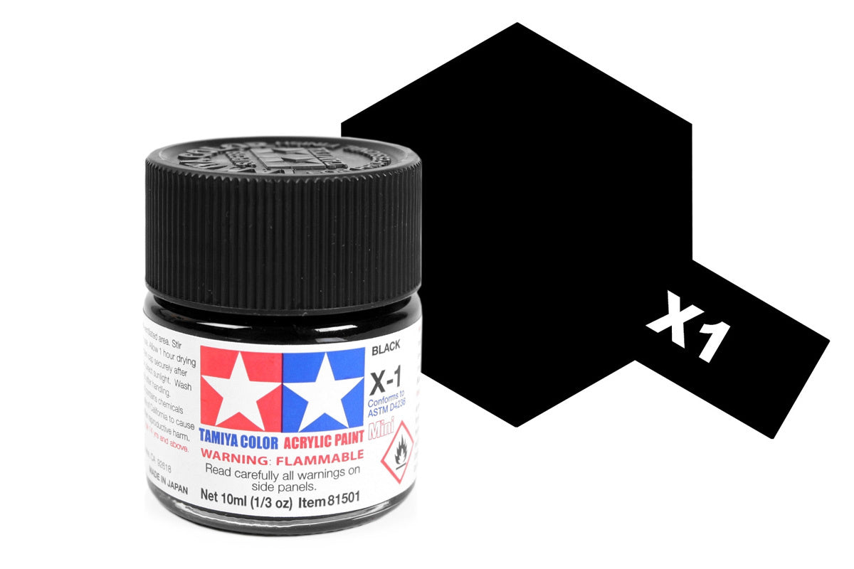Tamiya Acrylic Paints 10Ml X1 Black