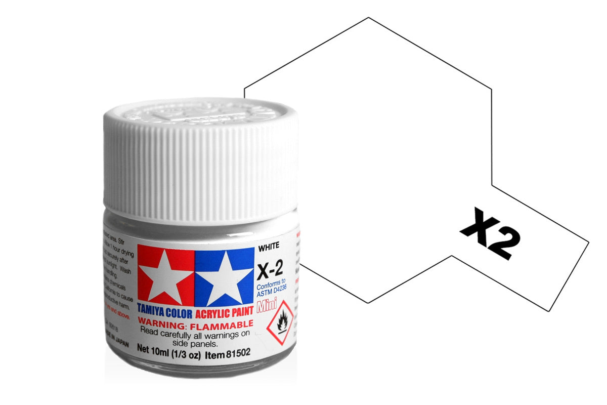Tamiya Acrylic Paints 10Ml X2 White