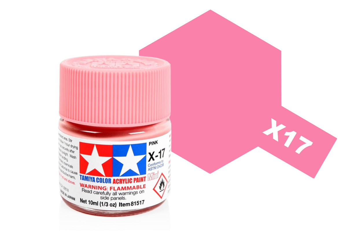 Tamiya Acrylic Paints 10Ml X17 Pink