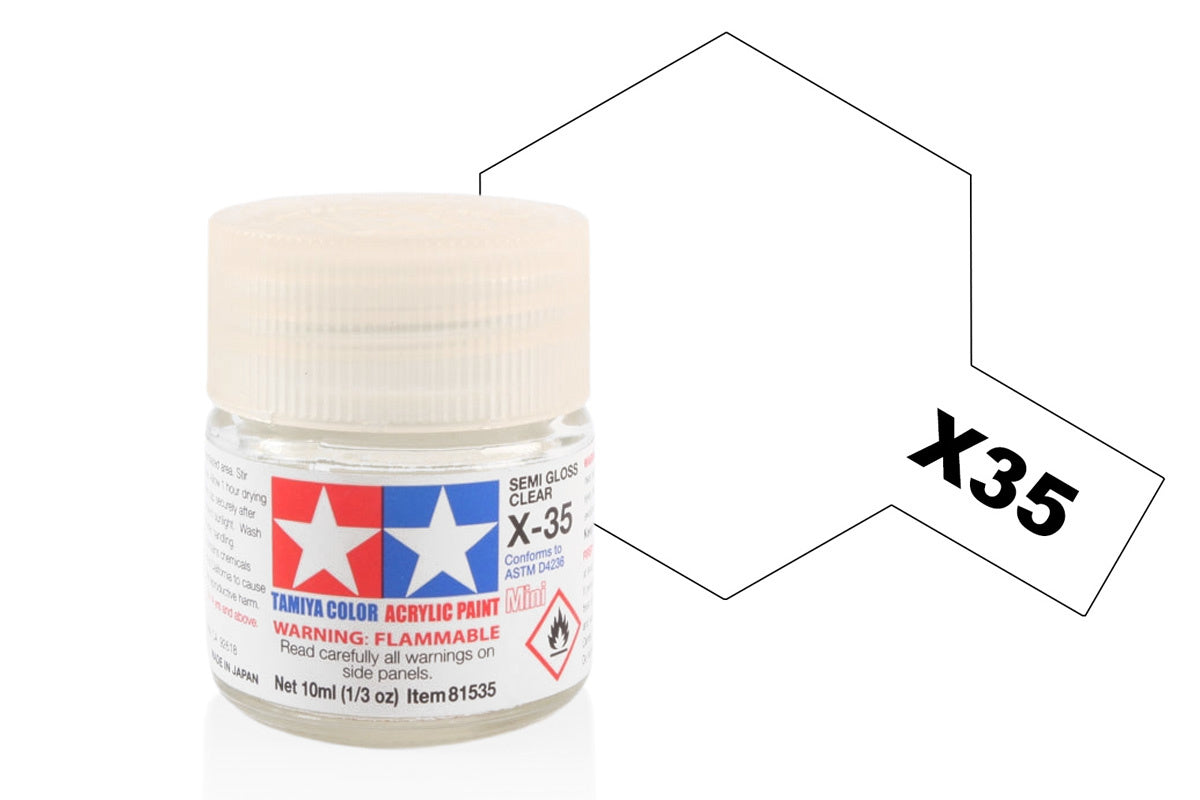 Tamiya Acrylic Paint Semi Gloss Clear X35