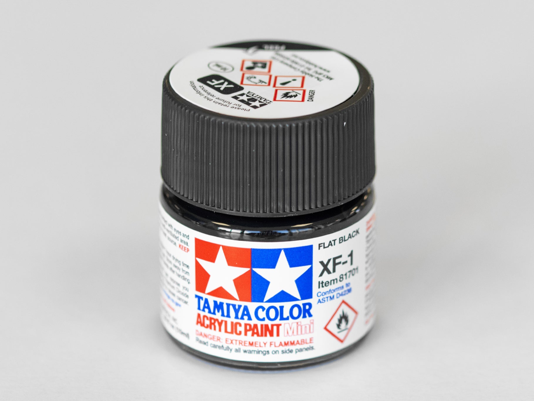 Tamiya Acrylic Paints 10ml Xf1 Flat Black