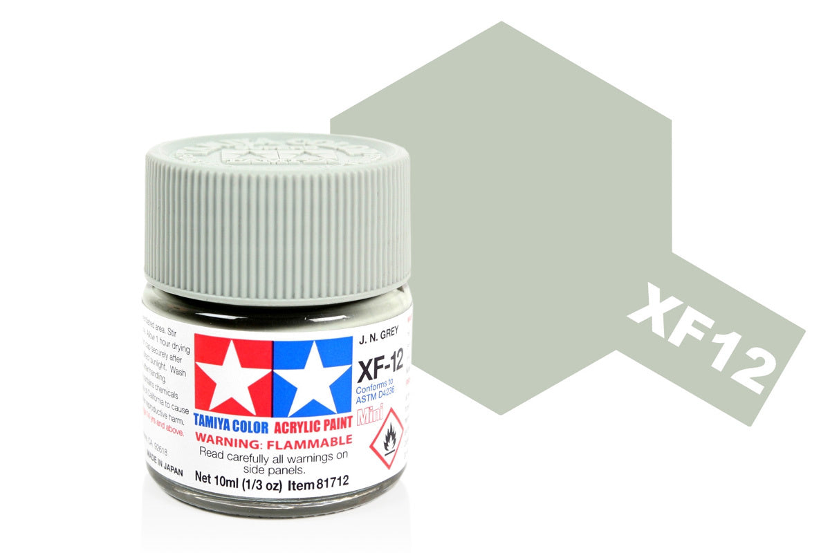 Tamiya Acrylic Paints 10Ml Xf12 J.N. Grey