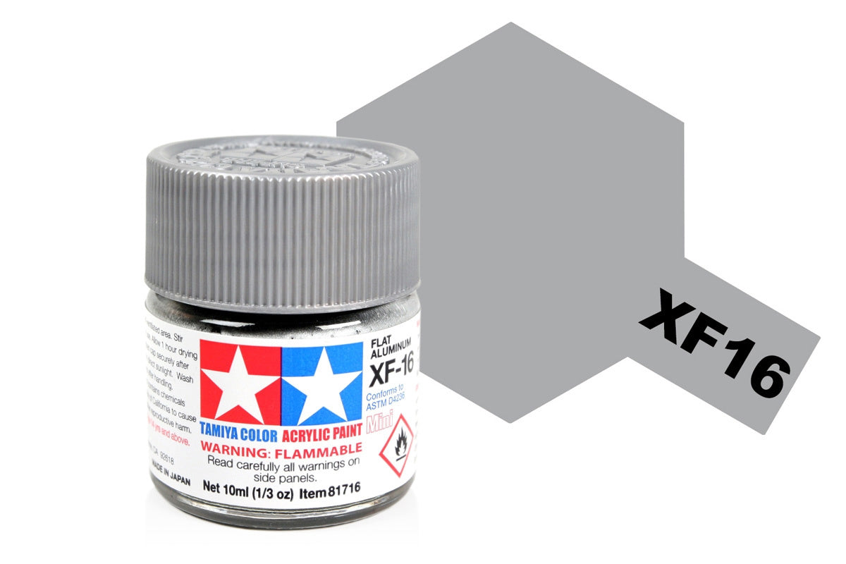 Tamiya Acrylic Paints 10Ml Xf16 Flat Aluminium
