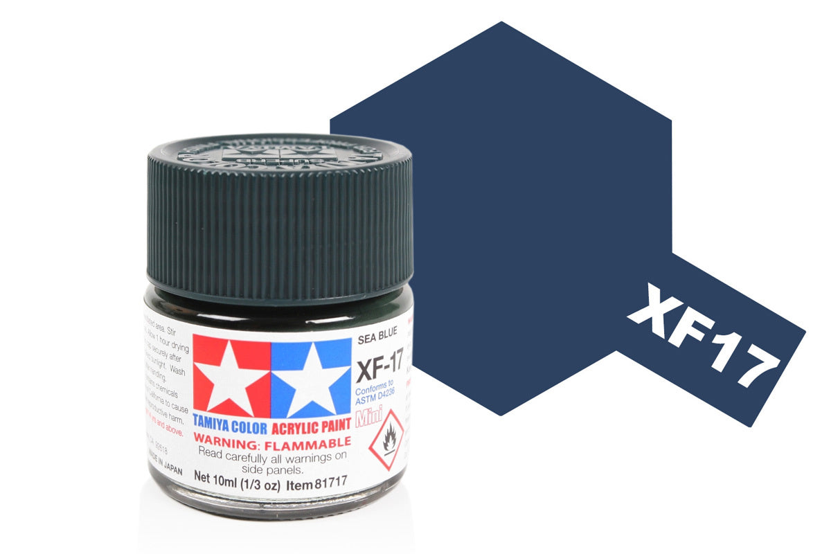 Tamiya Acrylic Paints 10Ml Xf17 Sea Blue