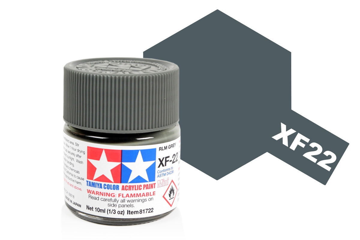Tamiya Acrylic Paints 10Ml Xf22 Rlm Grey