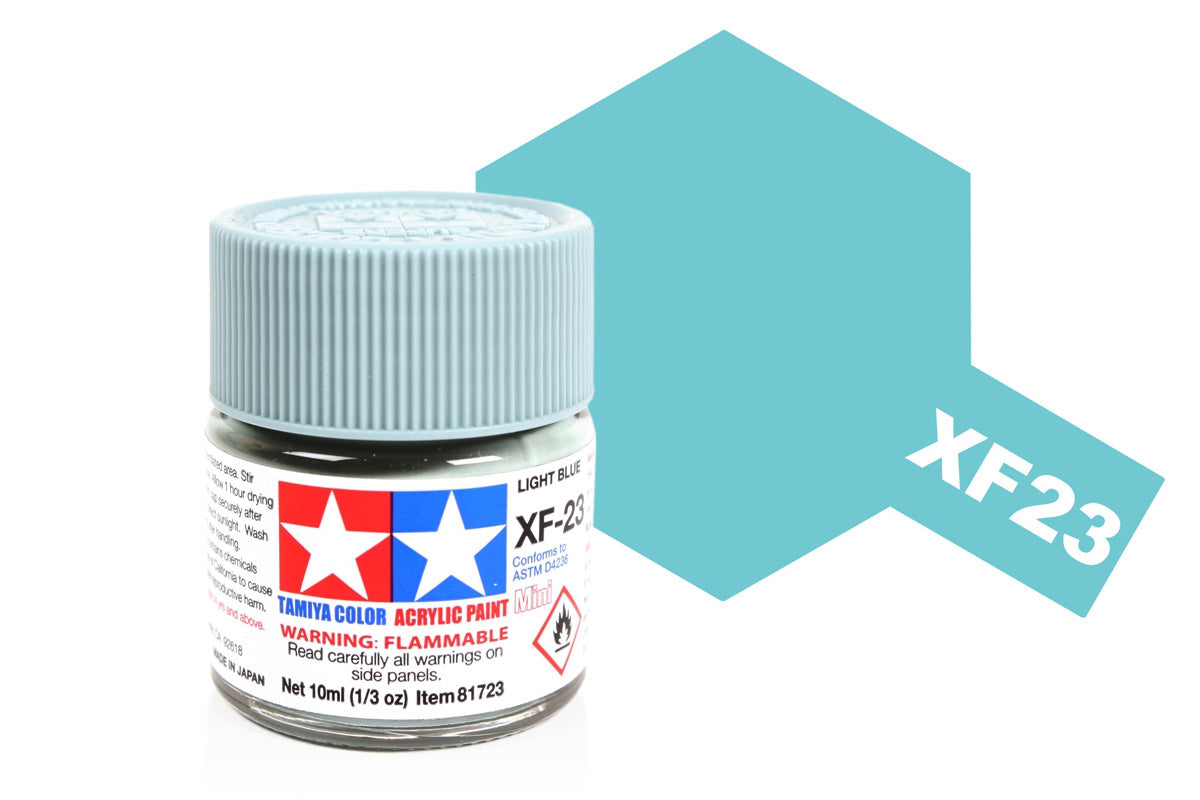 Tamiya Acrylic Paints 10Ml Xf23 Light Blue