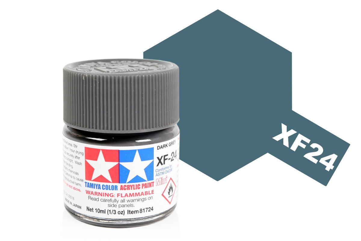 Tamiya Acrylic Paints 10Ml Xf24 Dark Grey