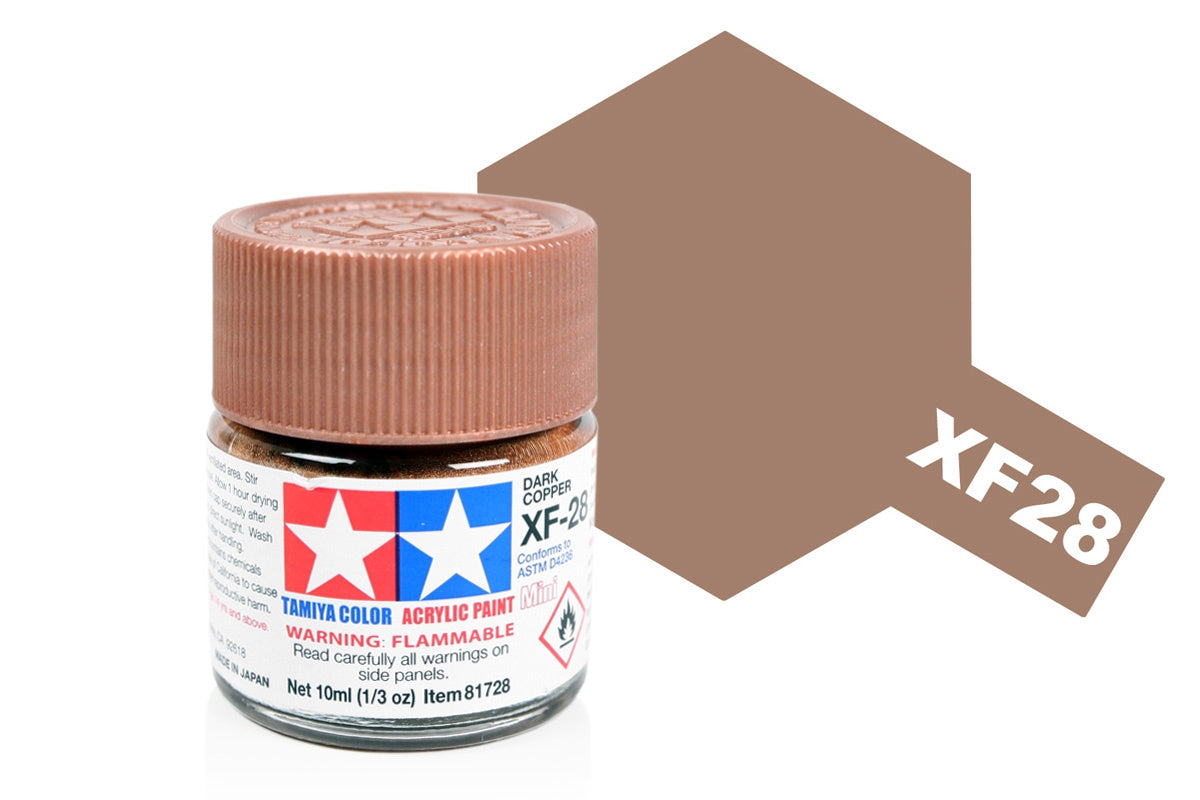Tamiya Acrylic Paints 10Ml Xf28 Dark Copper