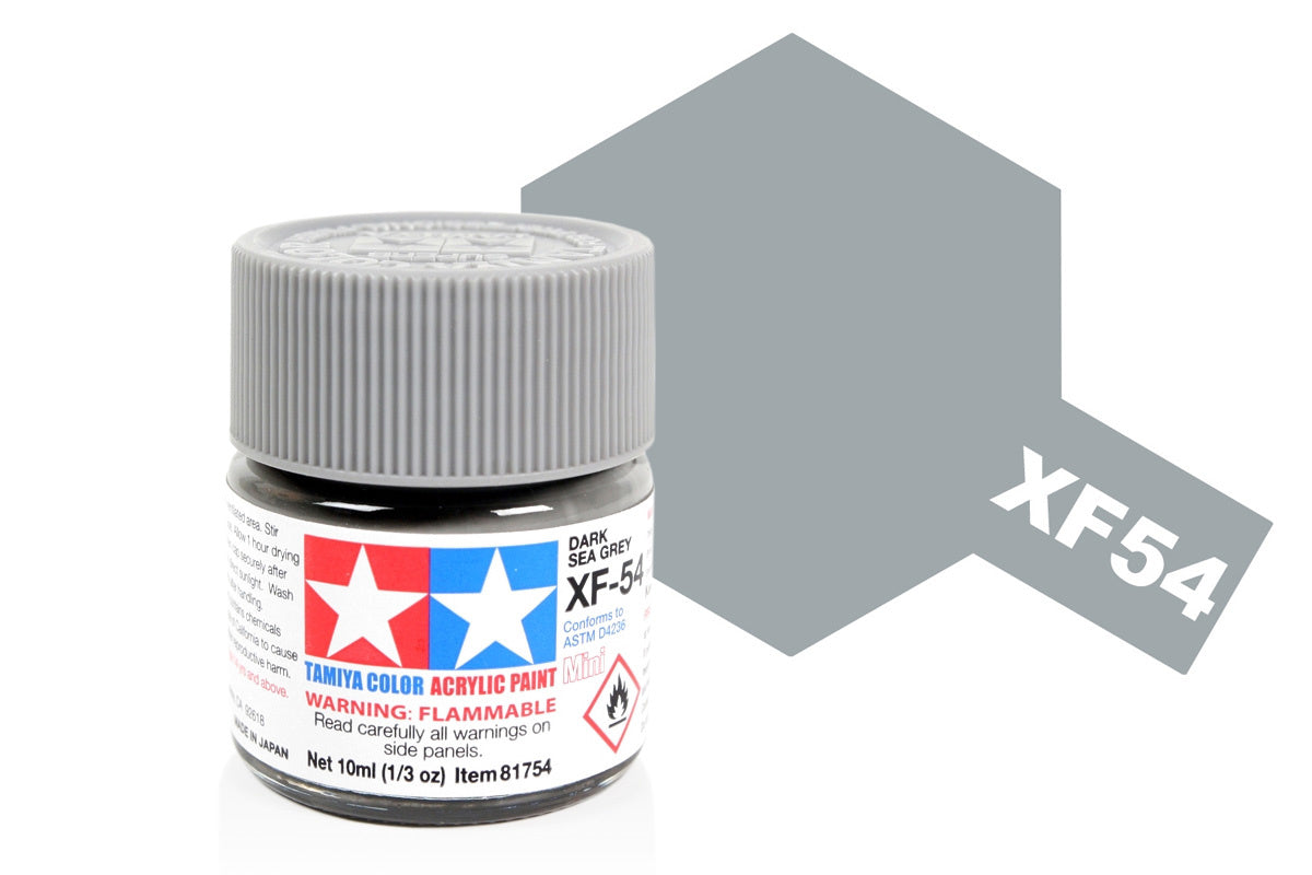 Tamiya Acrylic Paints 10Ml Xf54 Dark Sea Grey