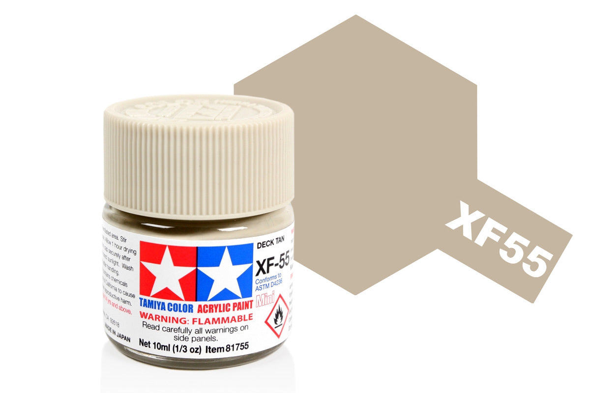 Tamiya Acrylic Paints 10Ml Xf55 Deck Tan