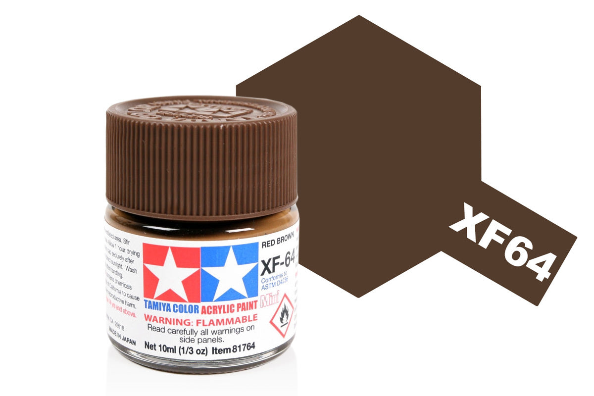 Tamiya Acrylic Paints 10Ml Xf64 Red Brown