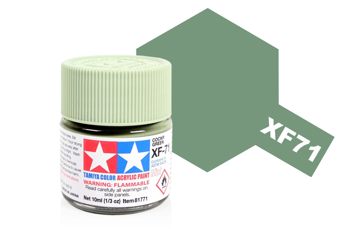 Tamiya Acrylic Paints 10Ml Xf71 Cockpit Green