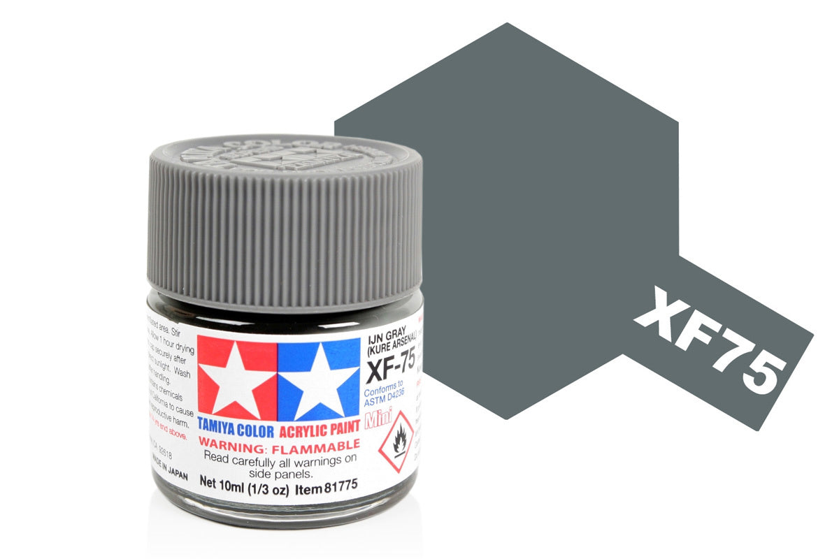 Tamiya Acrylic Paints 10Ml Xf75 Ijn Grey (Kure Arsenal)