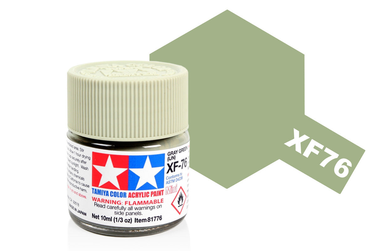 Tamiya Acrylic Paints 10Ml Xf76 Gray Green (Ijn)