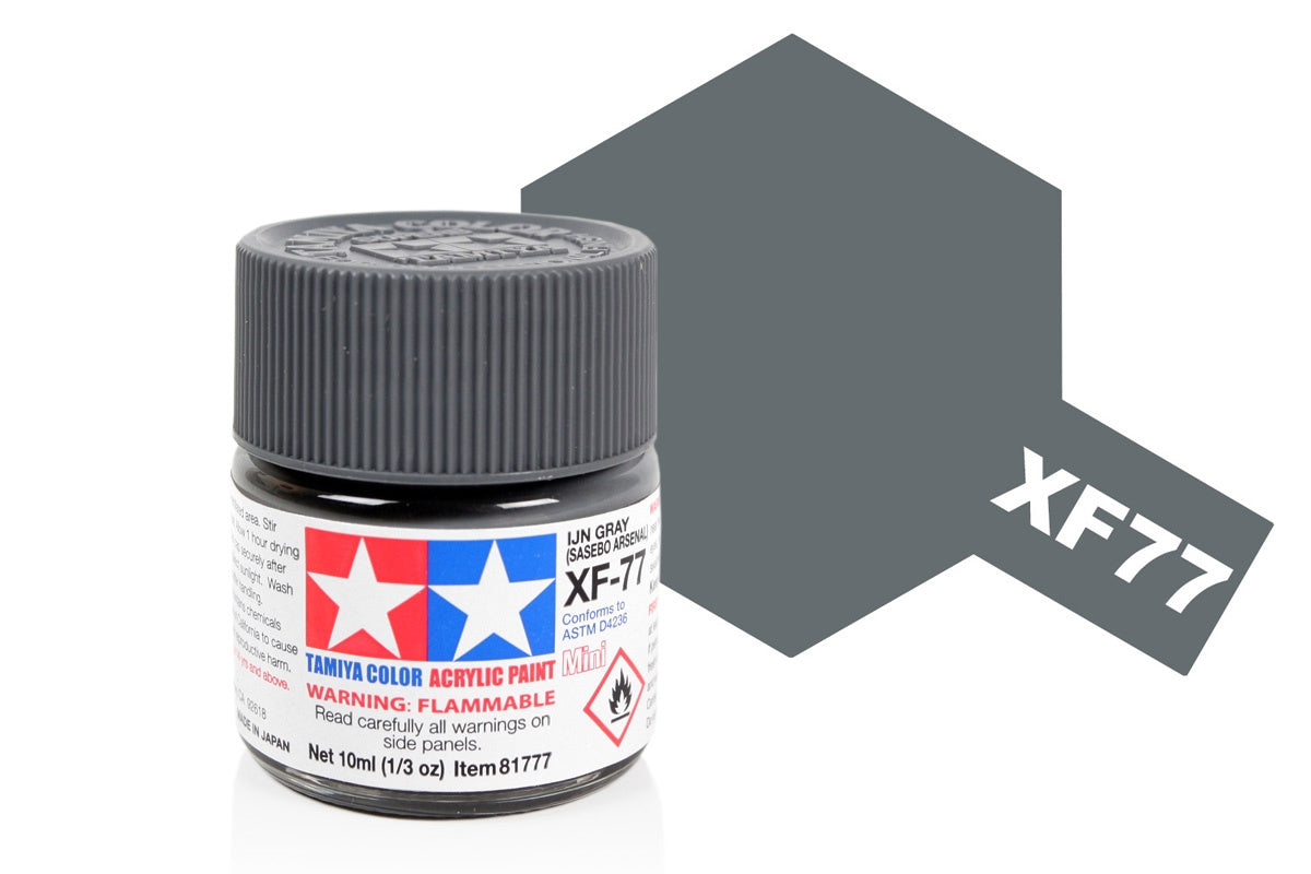 Tamiya Acrylic Paints 10Ml Xf77 Ijn Grey (Sasebo Arsenal)