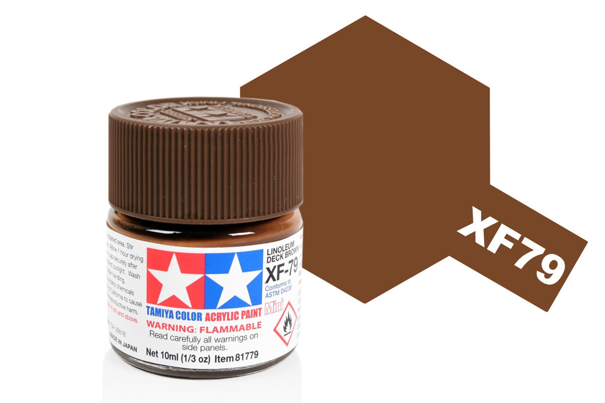 Tamiya Acrylic Paints 10Ml Xf79 Linoleum Deck Brown