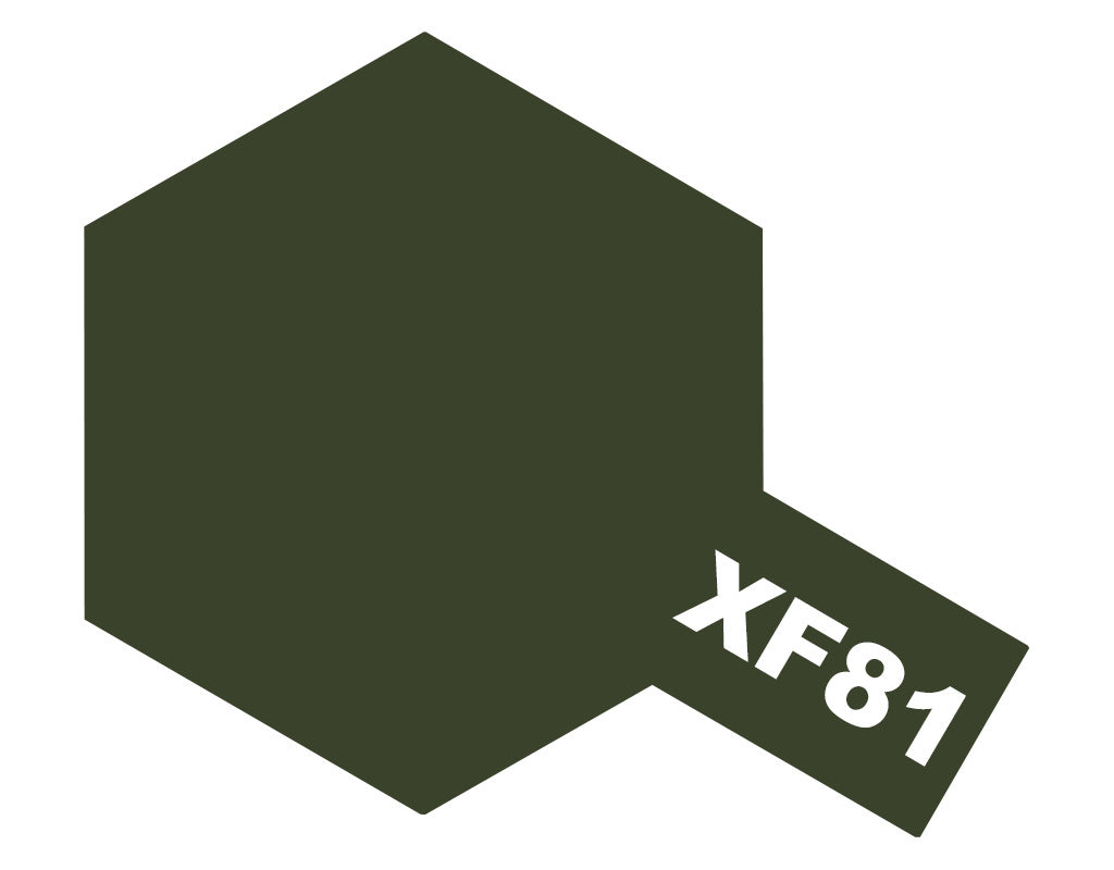 Tamiya Acrylic Paints 10Ml Xf81 Dark Green 2 (Raf)