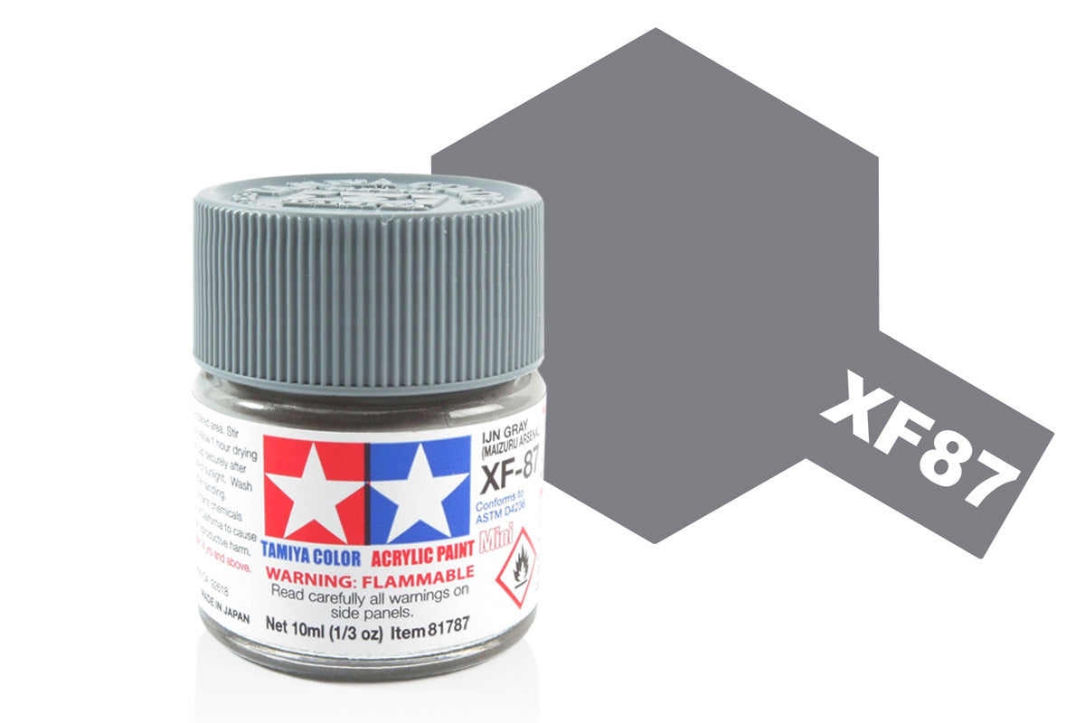 Tamiya Acrylic Paints 10Ml Xf87 Ijn Grey (Maizuri Arsenal)