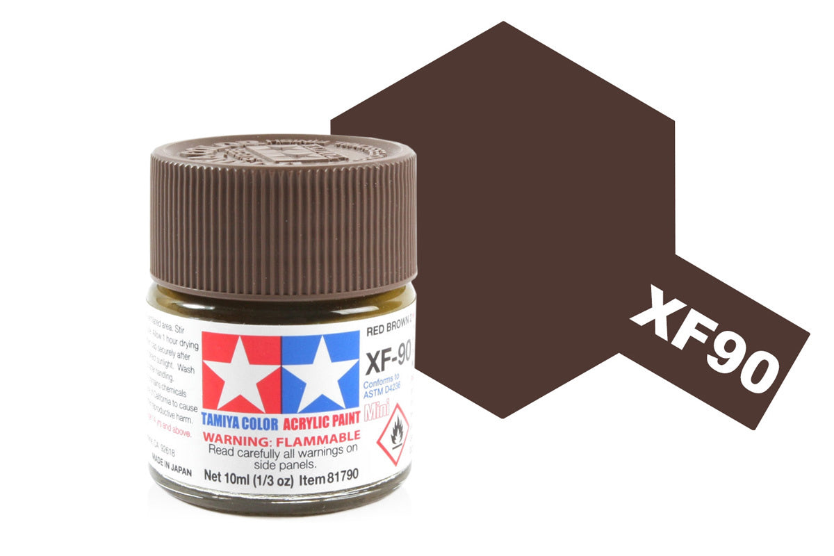 Tamiya Acrylic Paints 10Ml Xf90 Red Brown