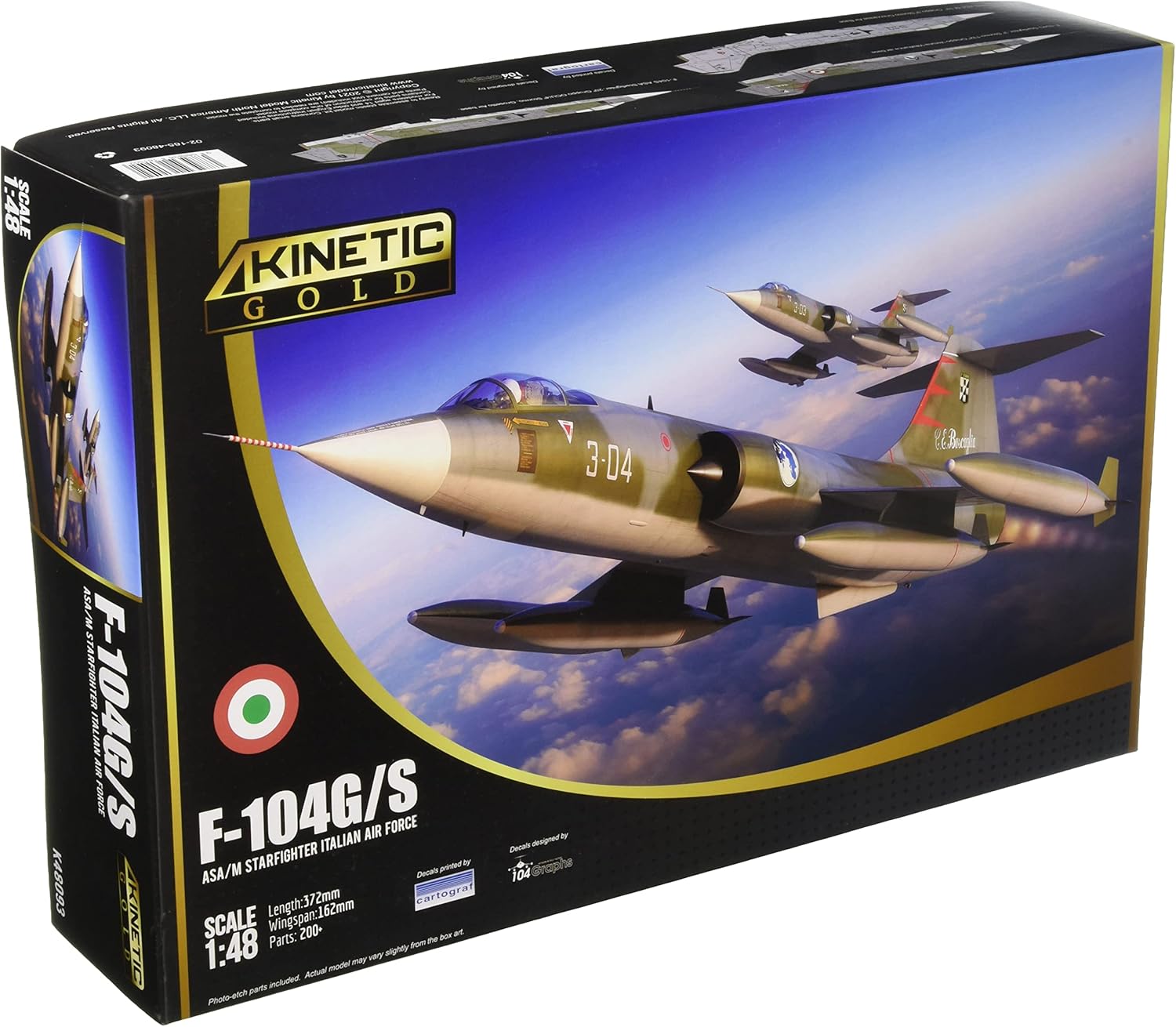 Kinetic 1:48 Lockheed F-104S Starfighter Italian Air Force 1