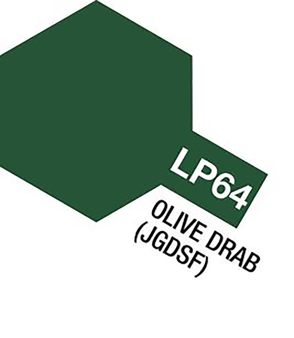 Tamiya Lacquer Paints 10ml Lp64 Olive Drab (Jgsdf)