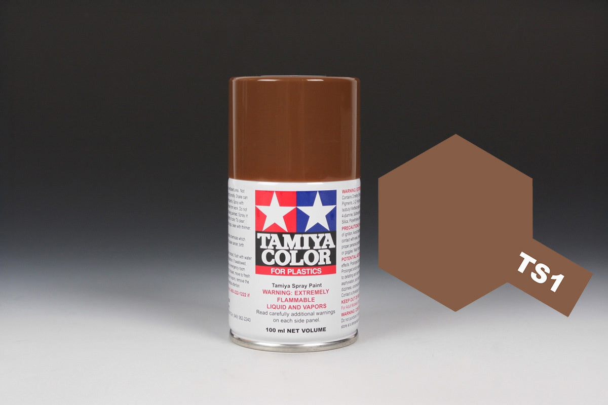 Tamiya Spray Paints 100Ml Ts1 Red Brown
