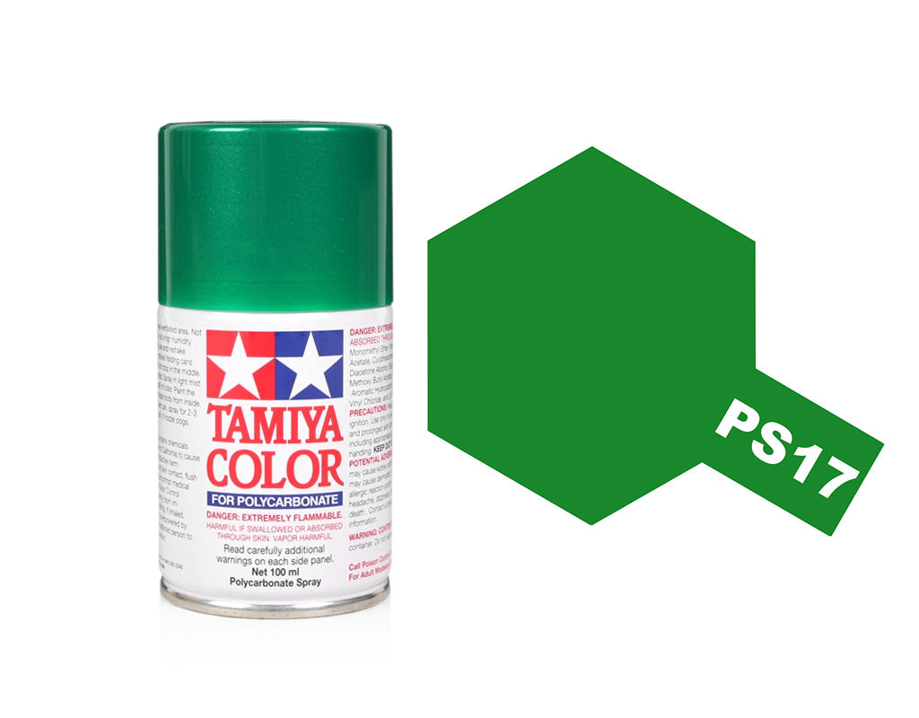 Tamiya Spray Paints 100ml Ps17 Metallic Green
