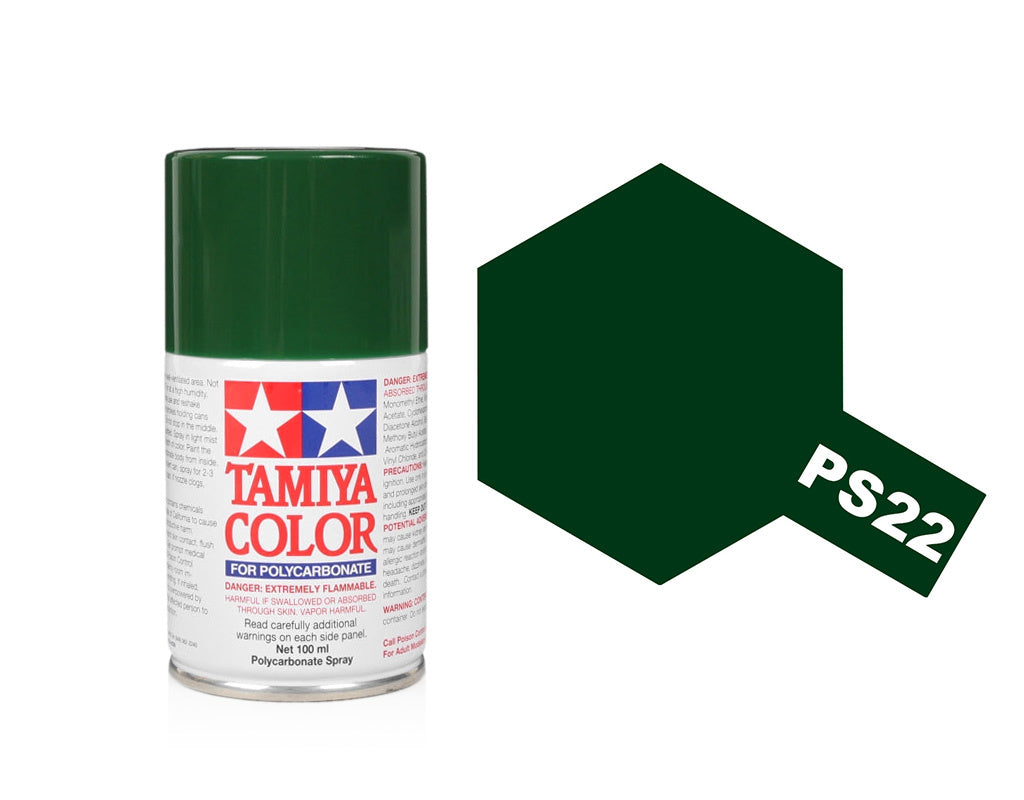 Tamiya Spray Paints 100ml Ps22 Racing Green