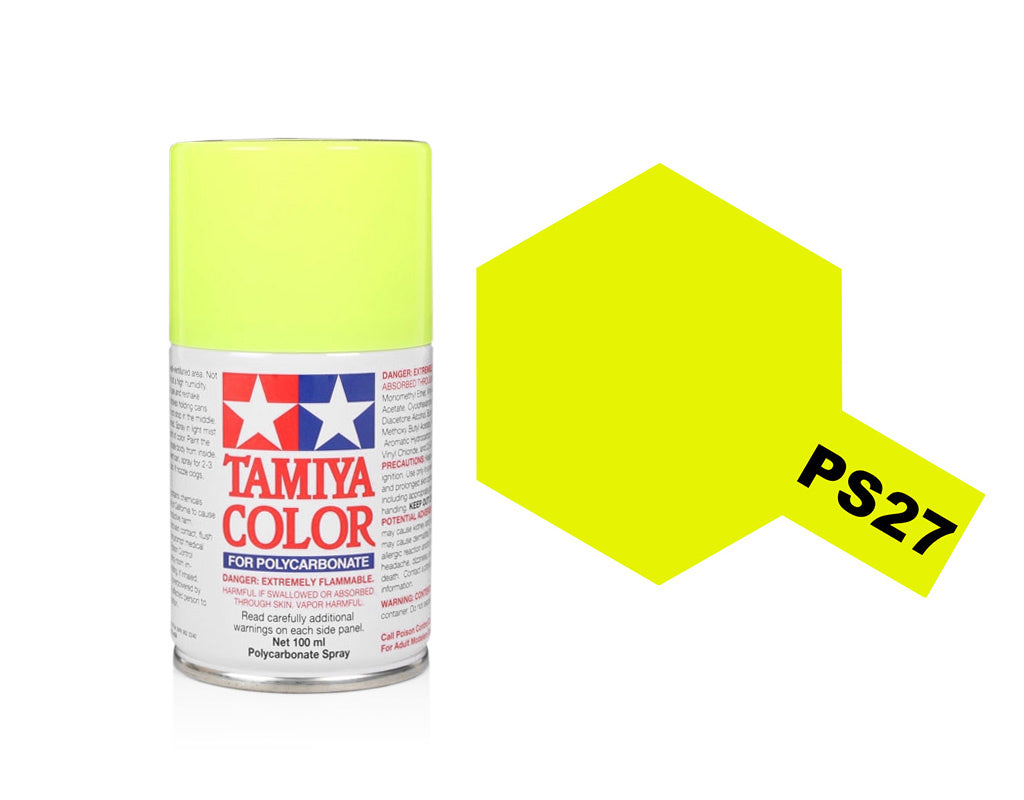 Tamiya Spray Paints 100Ml Ps27 Fluorescent Yellow