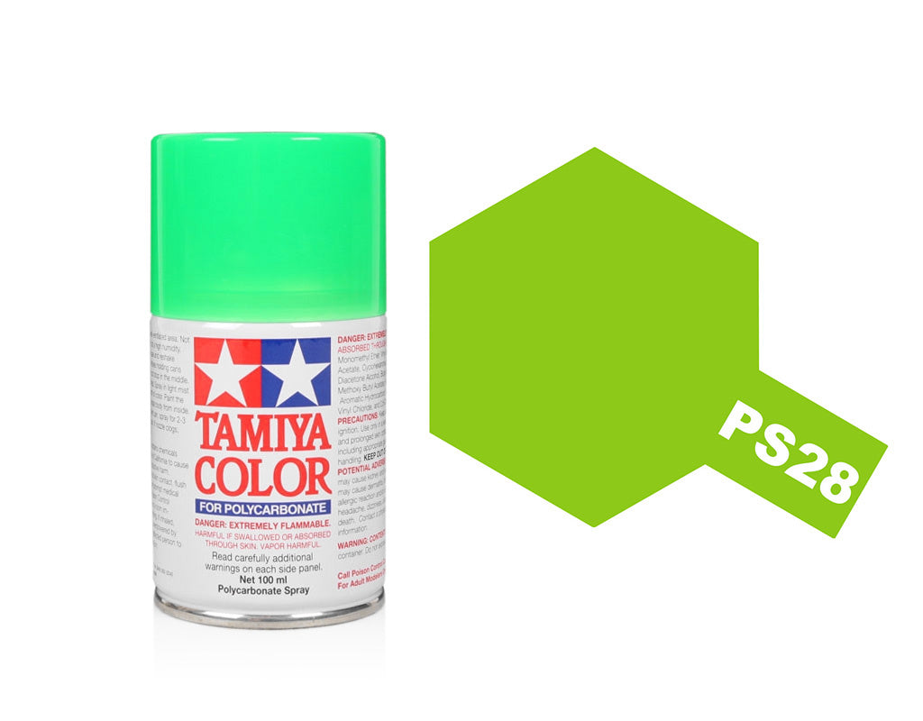 Tamiya Spray Paints 100Ml Ps28 Fluorescent Green