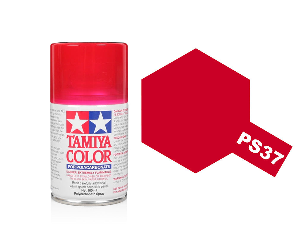 Tamiya Spray Paints 100Ml Ps37 Transparent Red
