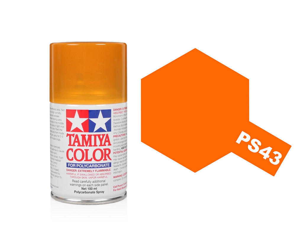 Tamiya Spray Paints 100ml Ps43 Translucent Orange