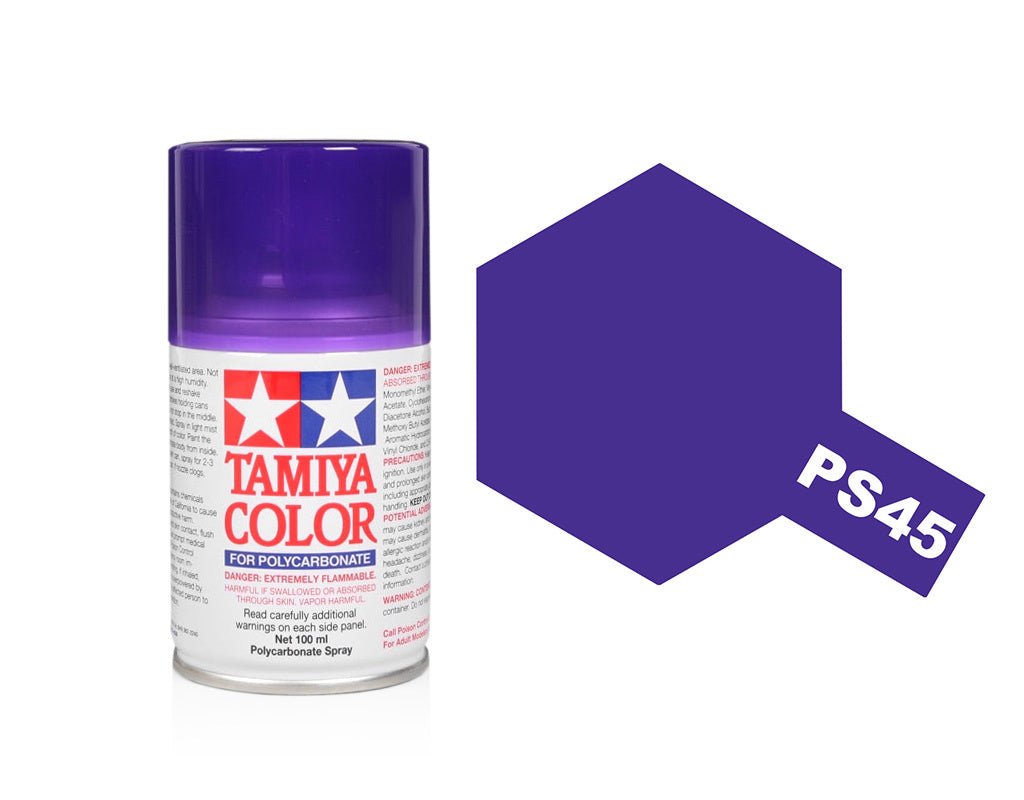 Tamiya Spray Paints 100ml Ps45 Translucent Purple
