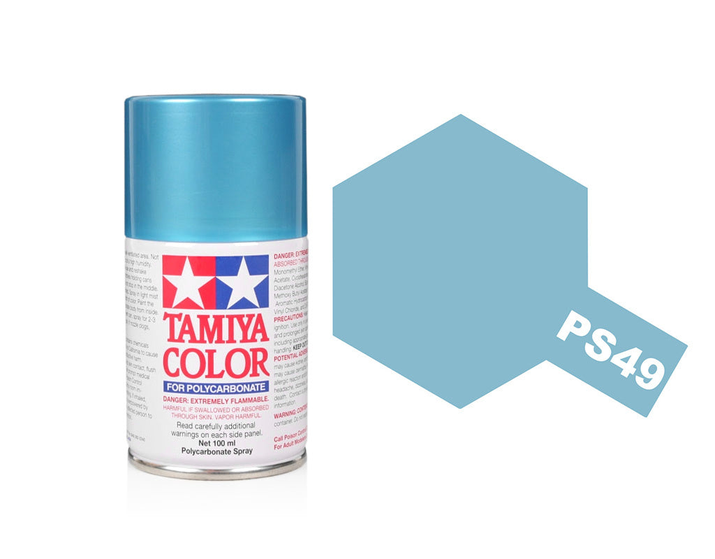 Tamiya Spray Paints 100ml Ps49 Sky Blue Anodized Aluminium