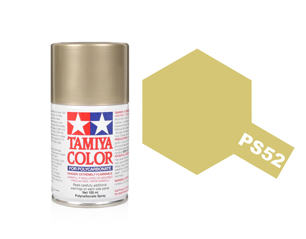 Tamiya Spray Paints 100ml Ps52 Champagne Gold Anodized Aluminium