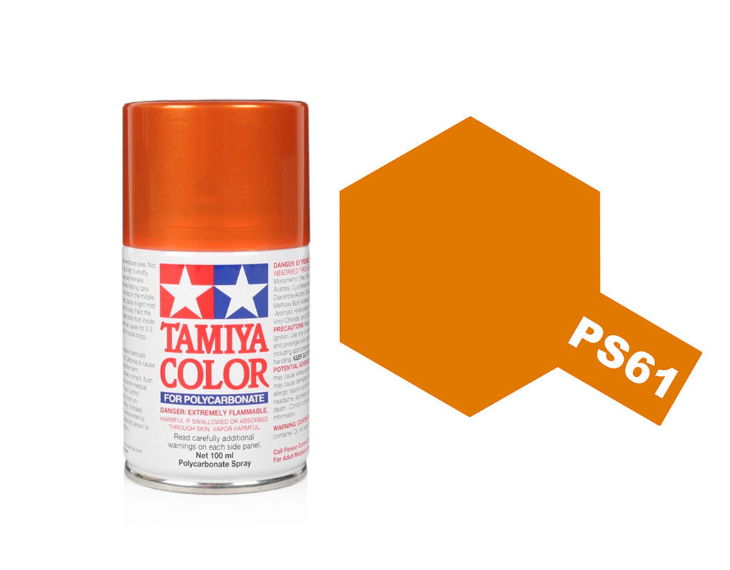 Tamiya Spray Paints 100ml Ps61 Metallic Orange