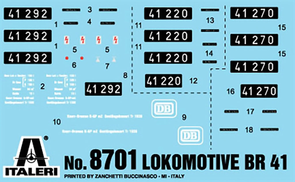 Italeri Lokomotive Br41 8701