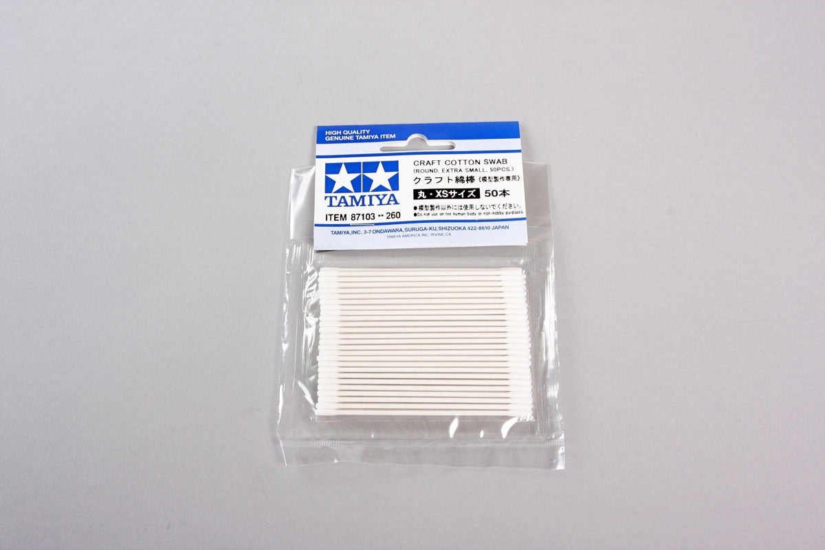 Tamiya Craft Cotton Swab Round Xtra Small X50 87103