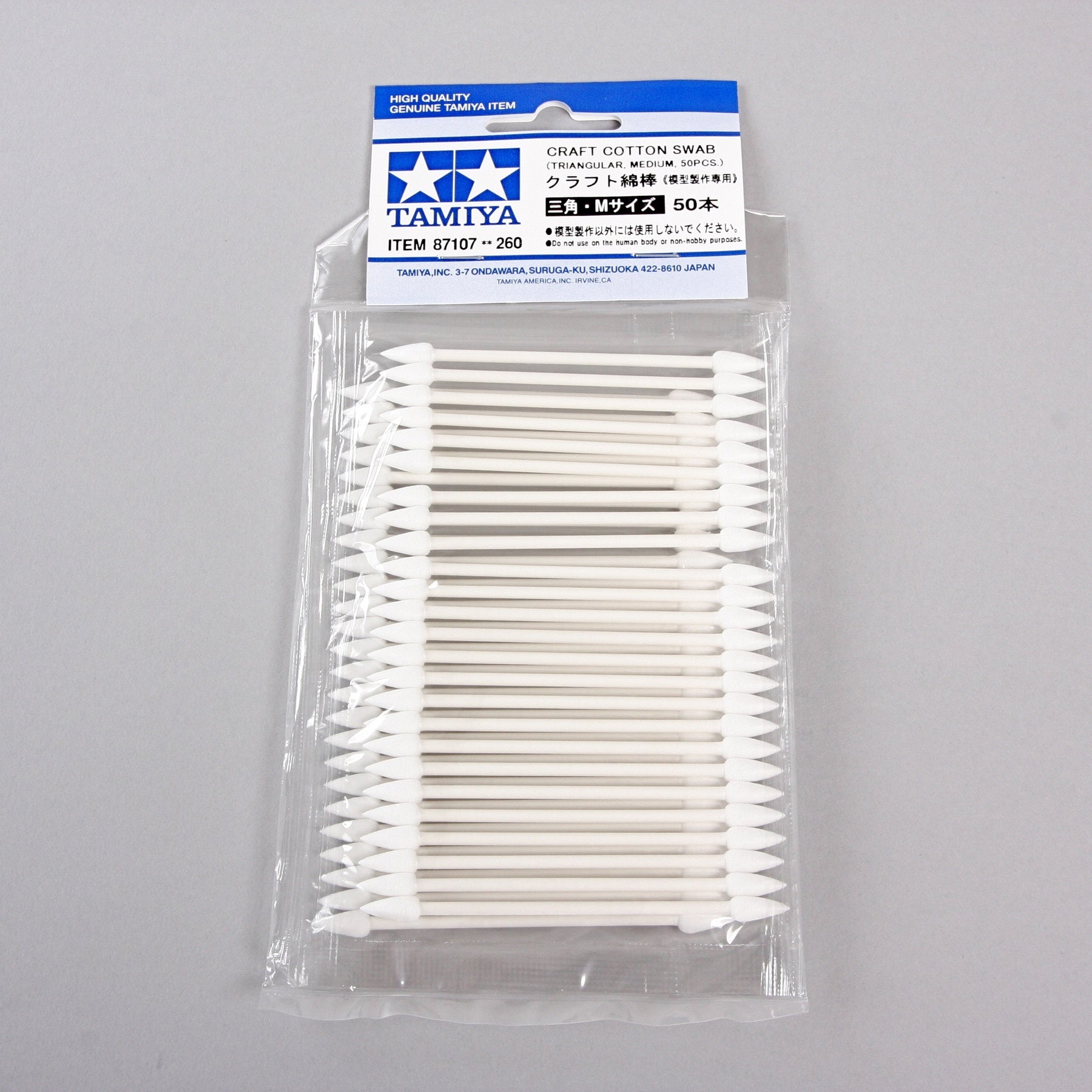 Tamiya Craft Cotton Swab Triangular Medium X50 87107